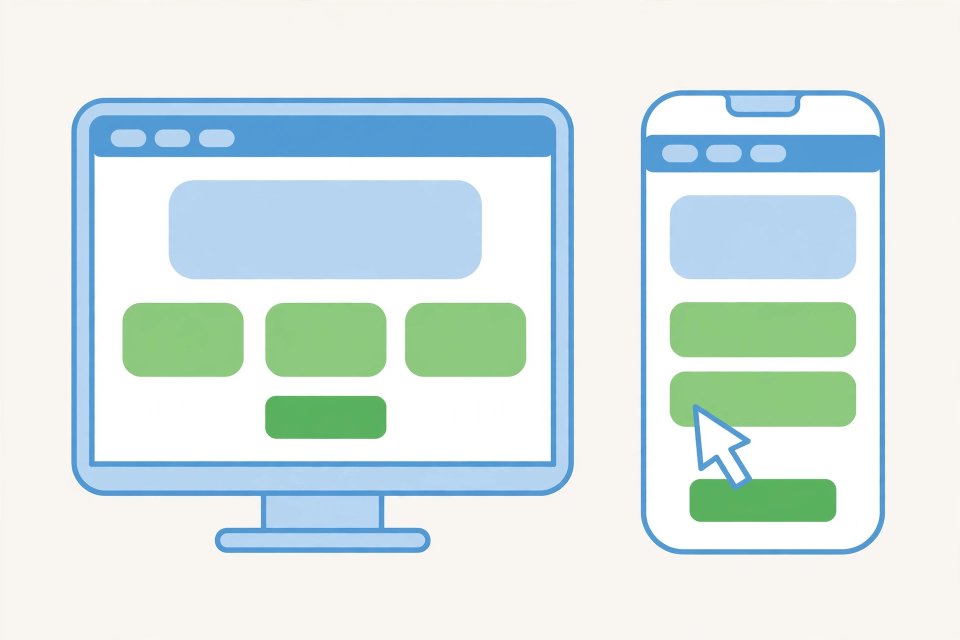 Modern mobile-friendly website design for a local business